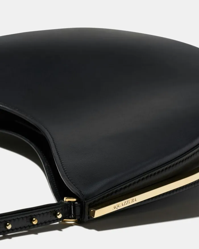 Purist Hobo Black Women Aquazzura Shoulder Bags Purist Hobo Black Women Aquazzura Shoulder Bags