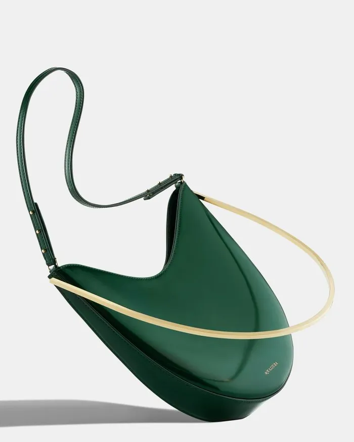 Purist Hobo Green Women Aquazzura Shoulder Bags Purist Hobo Green Women Aquazzura Shoulder Bags