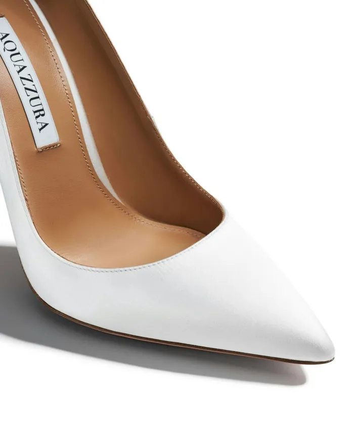 Purist Pump 105 White Women Aquazzura Bridal Purist Pump 105 White Women Aquazzura Bridal
