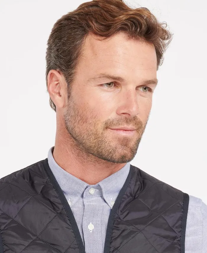 Quilted ZipIn Liner Blackmodern Men Barbour Gilets and Liners