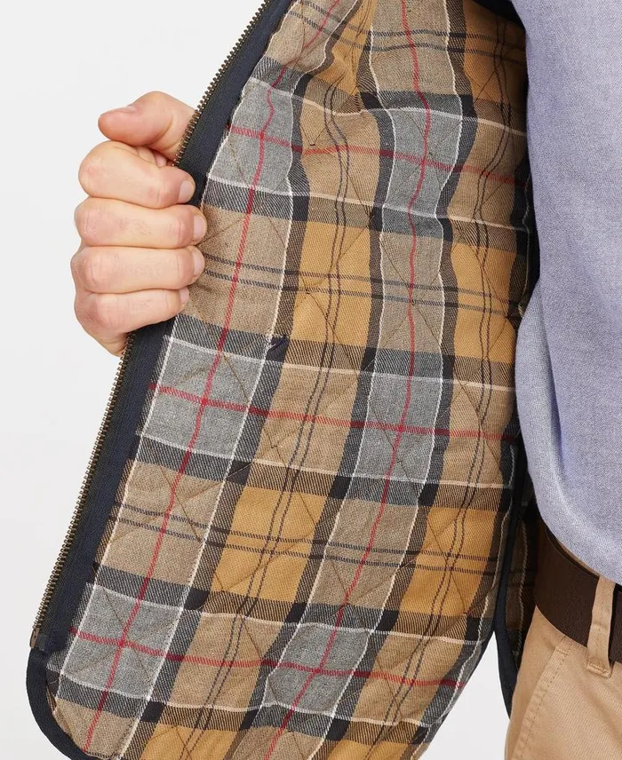 Quilted ZipIn Liner Blackmodern Men Barbour Gilets and Liners