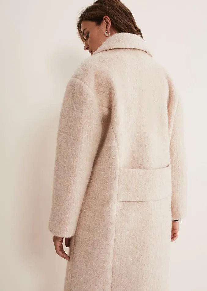 Quinn Textured Cocoon Coat Warm White Women Phase Eight Coats