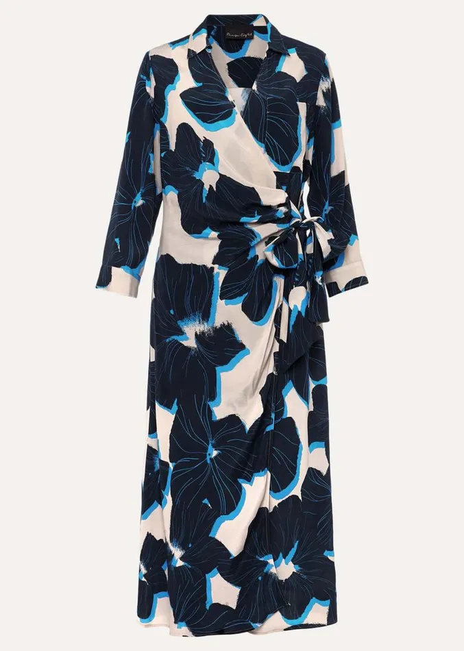 Rae Floral Wrap Dress Bluecamelpink Women Phase Eight Dresses