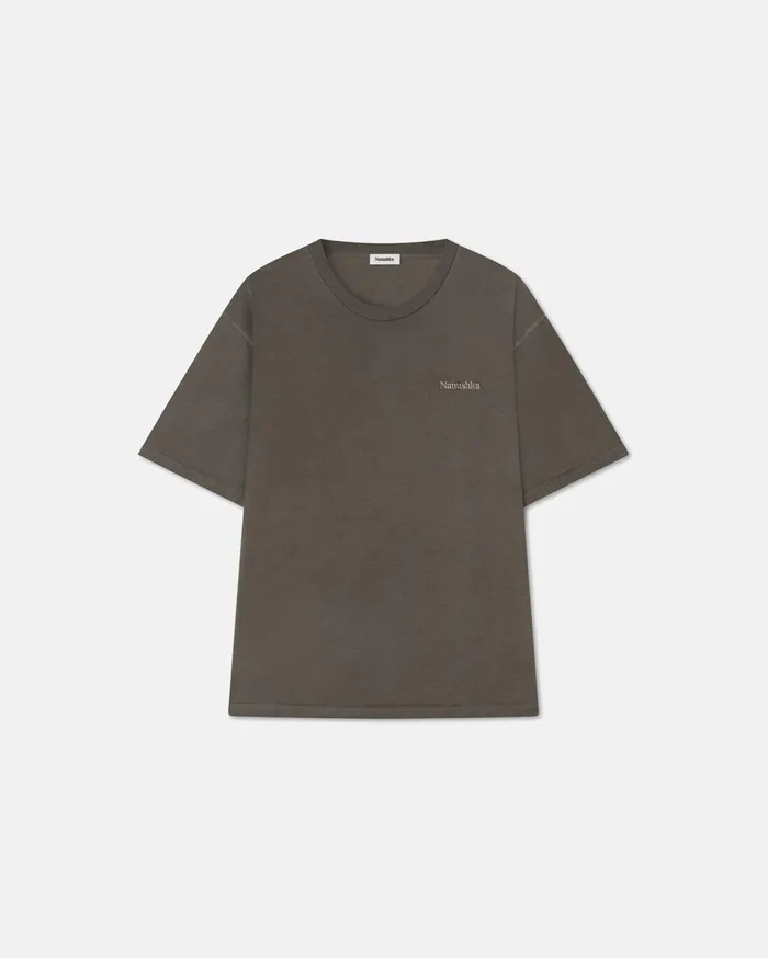Reece Organically Grown Cotton TShirt Asphalt WomenMen Nanushka Tops