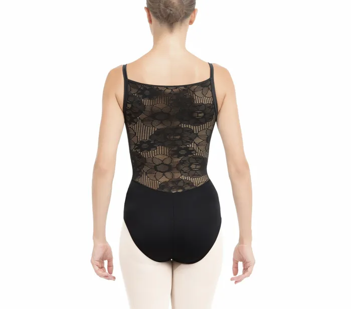 Repetto Womens Leotards and Tunics Leotard With Lace In The Back Black