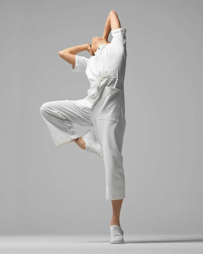 Repetto Womens Pants and Jumpsuits Jumpsuit In Stretch Pique White Gift 4 You