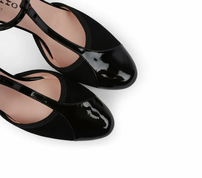 Repetto Womens Sandals Baya TStraps Black Casaul