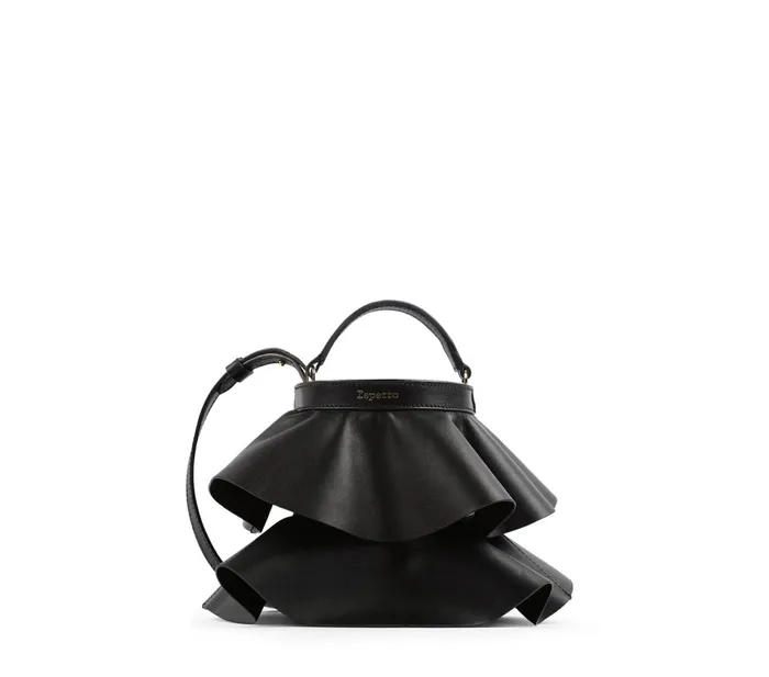 Repetto Womens Shoulder Bags Mini Envole Bag Black Gift for Friend