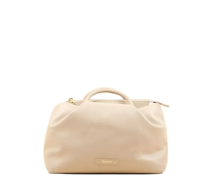 Repetto Womens Shoulder Bags Petit Drapp Bag Beige Lin Gift 4 You