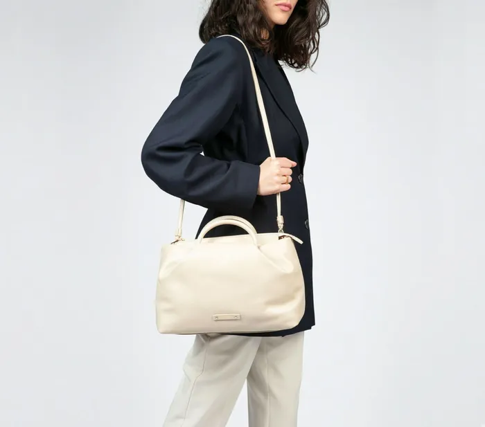 Repetto Womens Shoulder Bags Petit Drapp Bag Beige Lin Gift 4 You