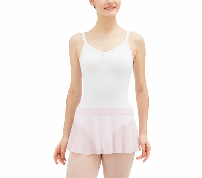 Repetto Womens Skirts Short Fishnet Skirt Pale Pink
