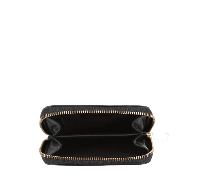 Repetto Womens Small Leather Goods Zippered Wallet Black Gift for Friend