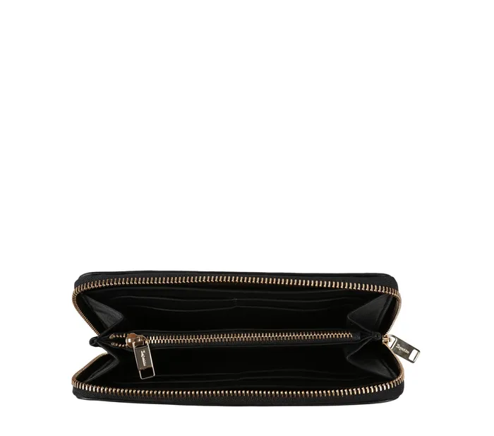 Repetto Womens Small Leather Goods Zippered Wallet Black Near Me