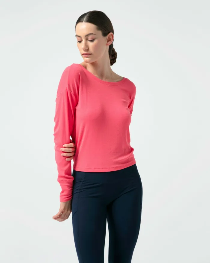 Repetto Womens Tops and TShirts Long Sleeves Top To Tie Pink Melba Popular