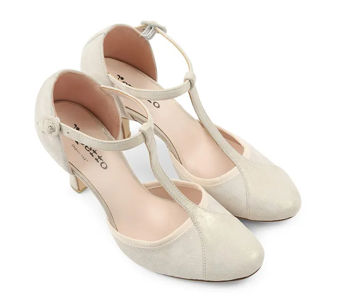 Repetto Womens Wedding Shoes Baya TStraps Spirit White Popular