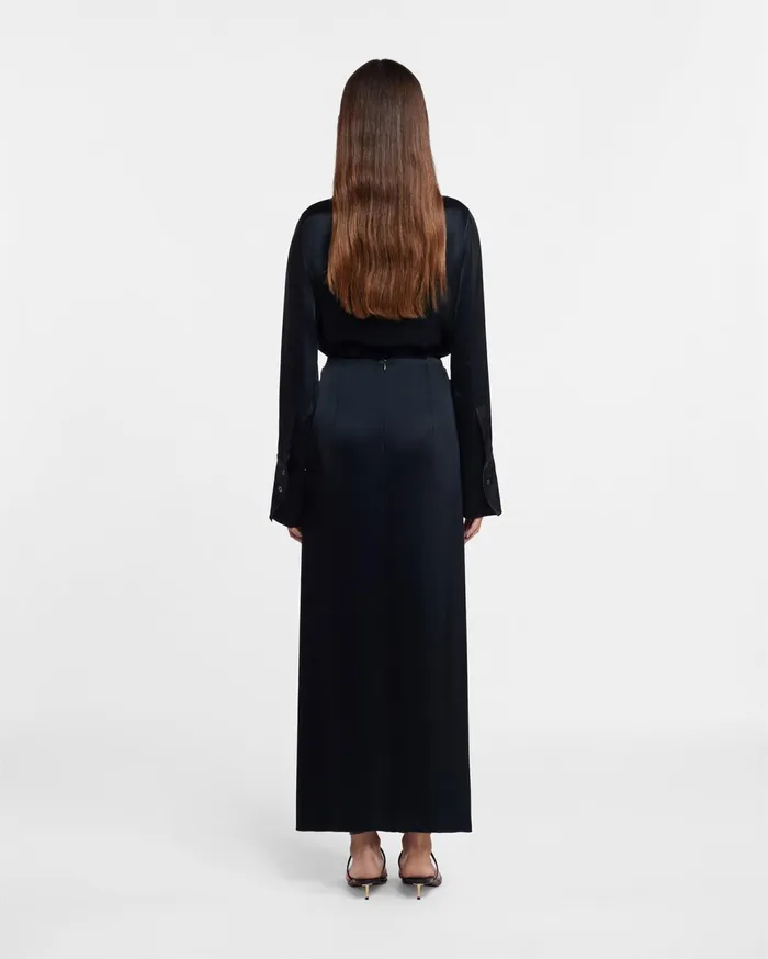 Retro Shirt Black Women Nanushka Shirts and Blouses