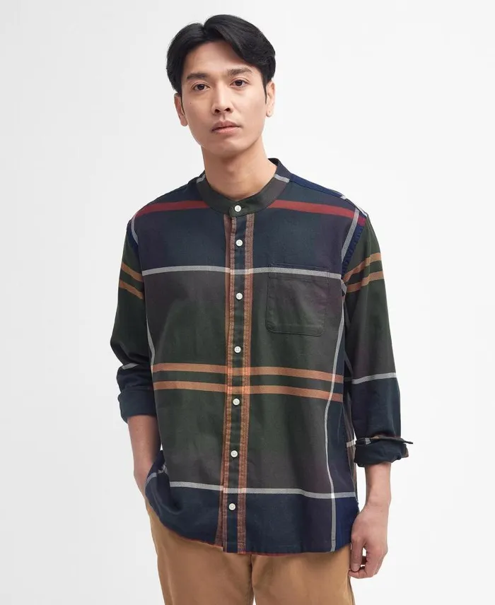 Reyner Oversized LongSleeved Tartan Shirt Dress Tartan Men Barbour Shirts