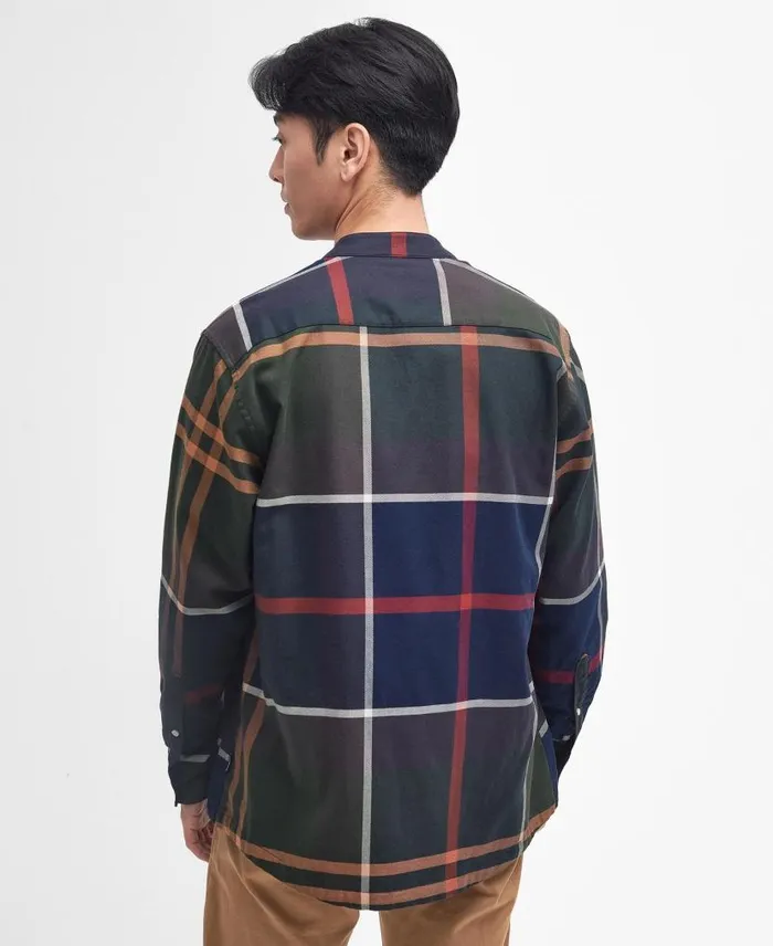 Reyner Oversized LongSleeved Tartan Shirt Dress Tartan Men Barbour Shirts