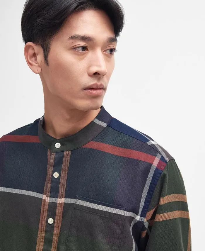 Reyner Oversized LongSleeved Tartan Shirt Dress Tartan Men Barbour Shirts
