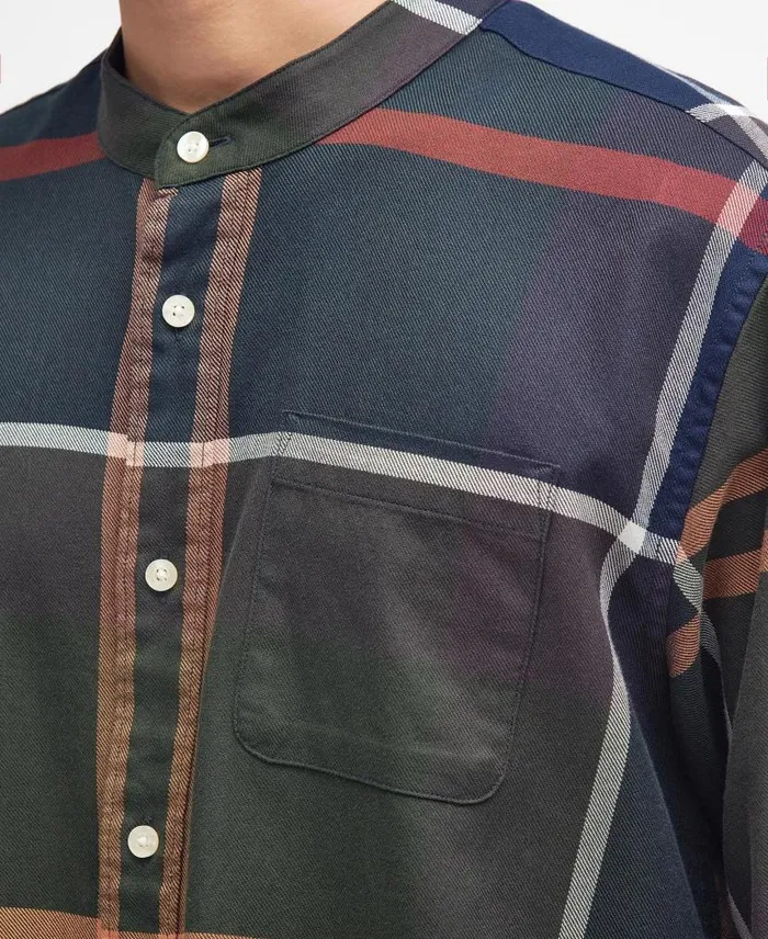 Reyner Oversized LongSleeved Tartan Shirt Dress Tartan Men Barbour Shirts