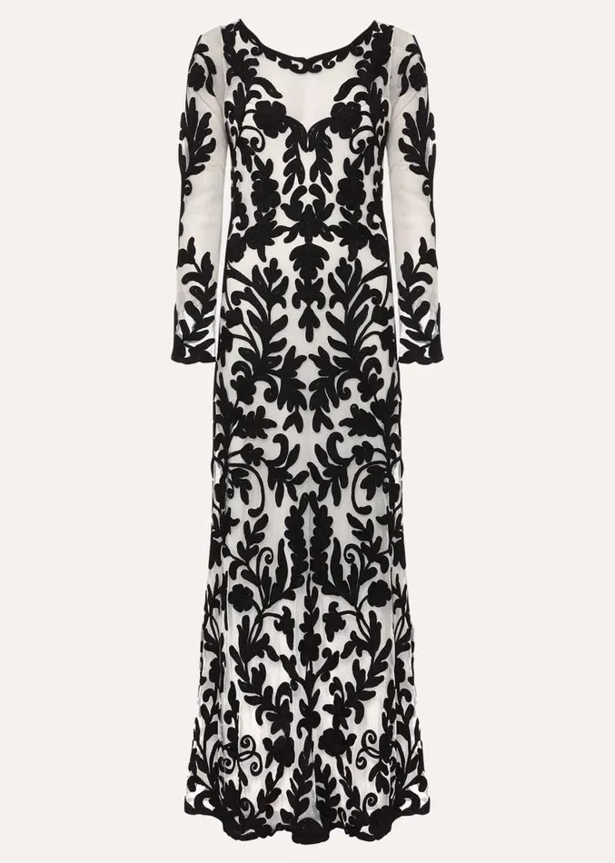 Ria Tapework Dress Blackwhite Women Phase Eight Dresses
