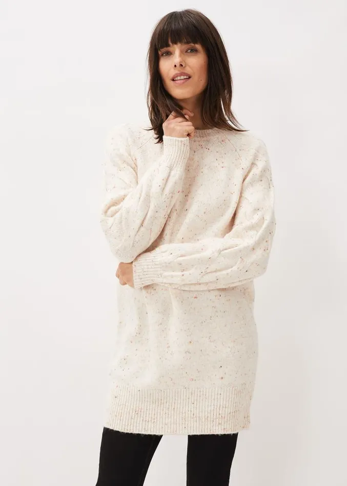 Rian Chunky Cowl Neck Jumper Dress Multicoloured Women Phase Eight Dresses