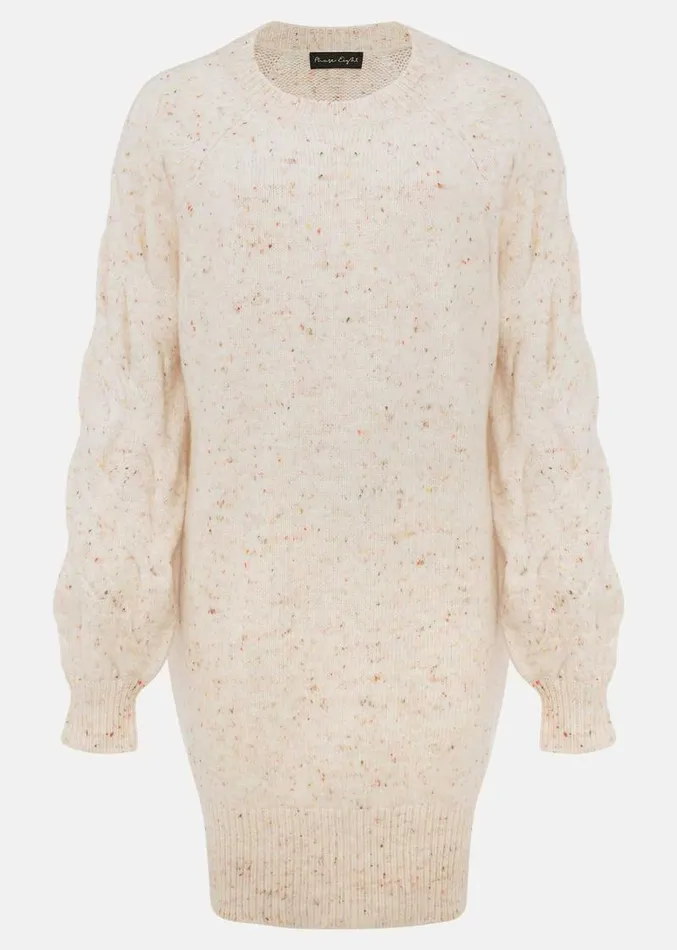 Rian Chunky Cowl Neck Jumper Dress Multicoloured Women Phase Eight Dresses