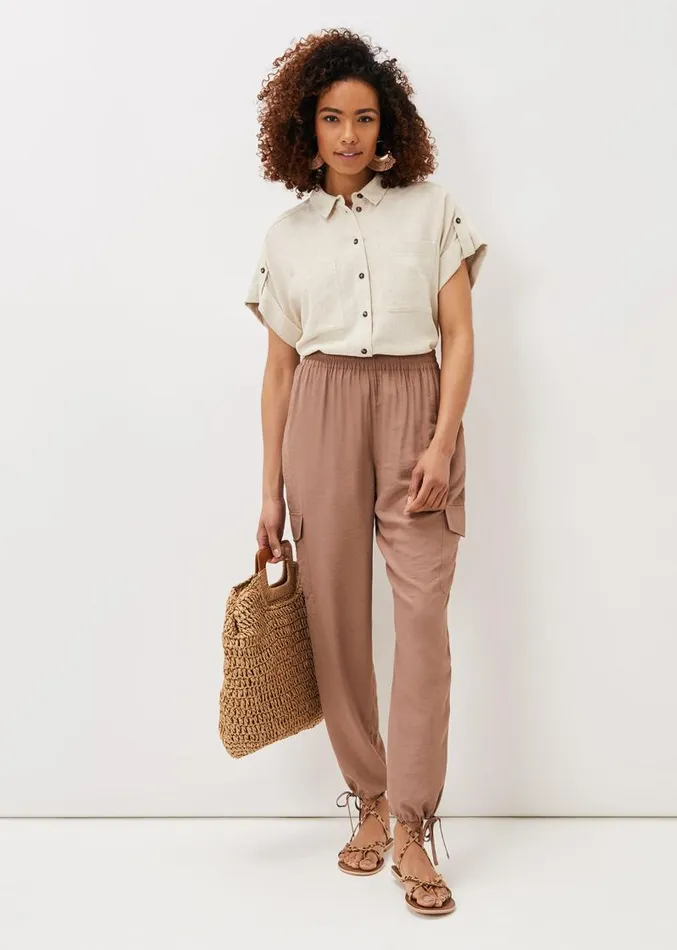 Rina Utility Jogger Mocha Women Phase Eight Trousers