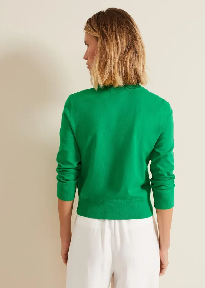 Robin Button Through Cardigan Green Women Phase Eight Knitwear