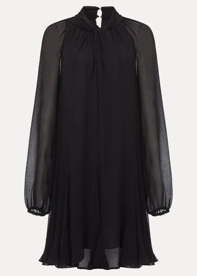 Romanna Black Swing Mini Dress Black Women Phase Eight Dresses