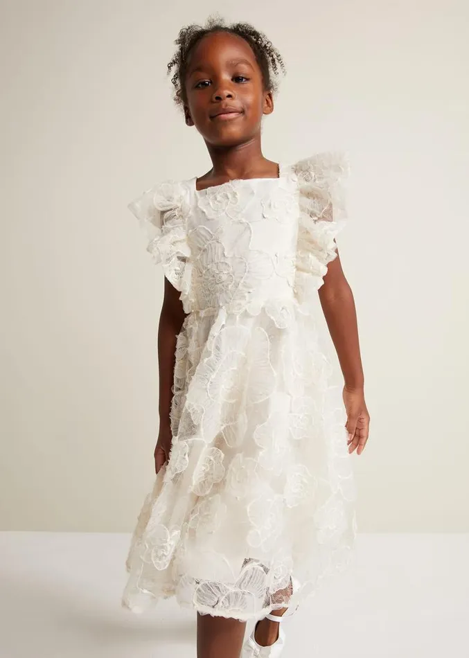 Rosa Lace Applique Smock Dress Cream Women Phase Eight Dresses