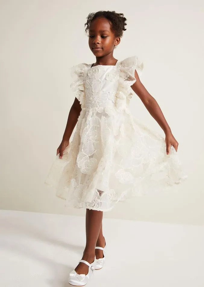 Rosa Lace Applique Smock Dress Cream Women Phase Eight Dresses
