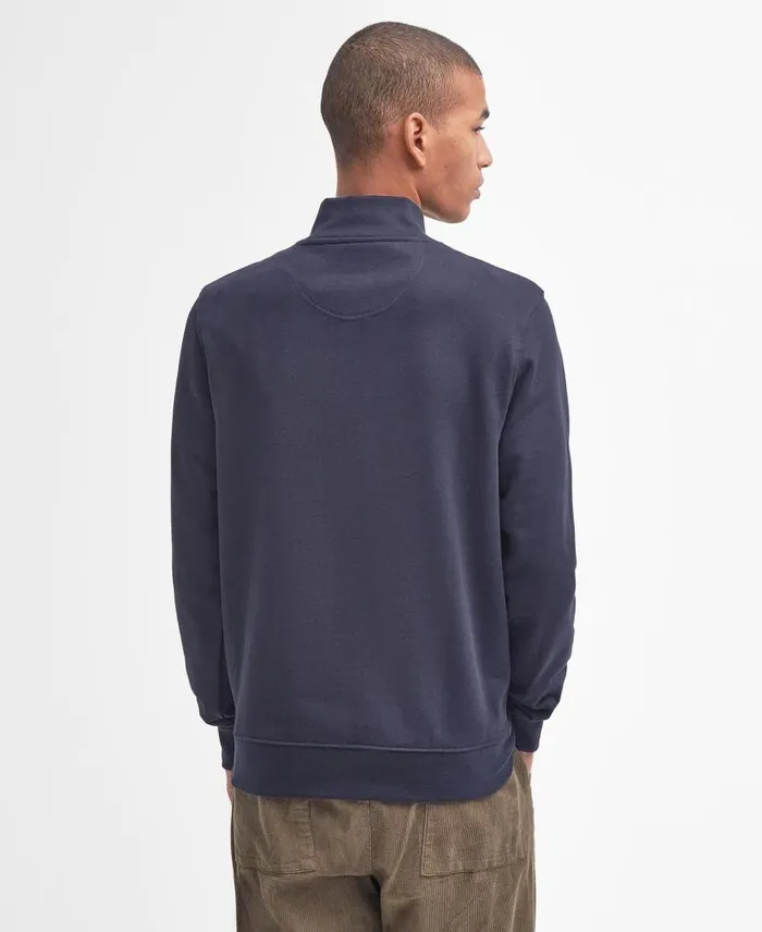 Rothley Half Zip Sweatshirt Navy Men Barbour Hoodies and Sweatshirts