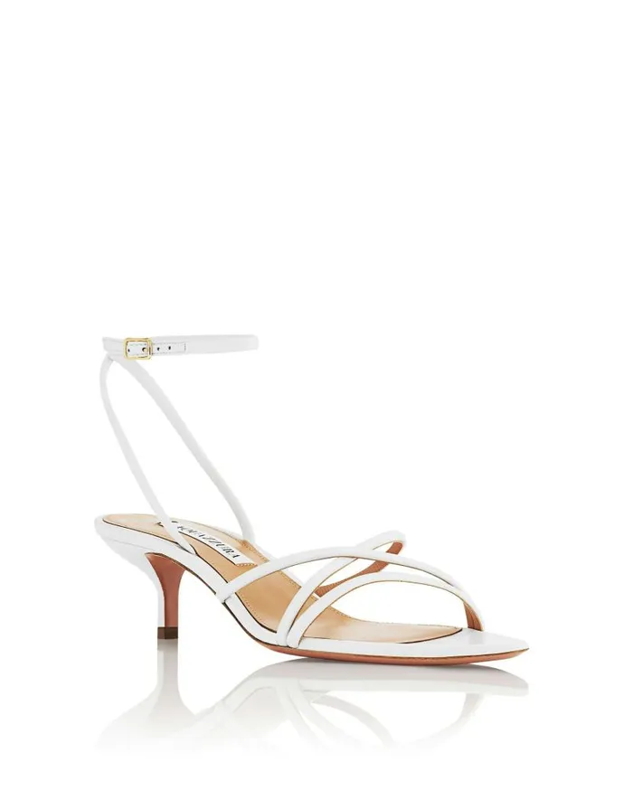 Roy Sandal 50 White Women Aquazzura Bridal Roy Sandal 50 White Women Aquazzura Bridal