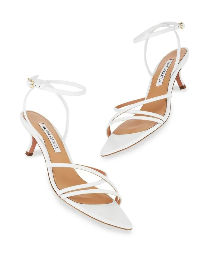 Roy Sandal 50 White Women Aquazzura Bridal Roy Sandal 50 White Women Aquazzura Bridal