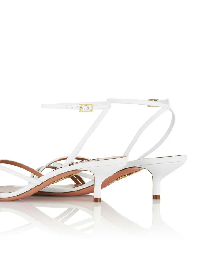 Roy Sandal 50 White Women Aquazzura Bridal Roy Sandal 50 White Women Aquazzura Bridal