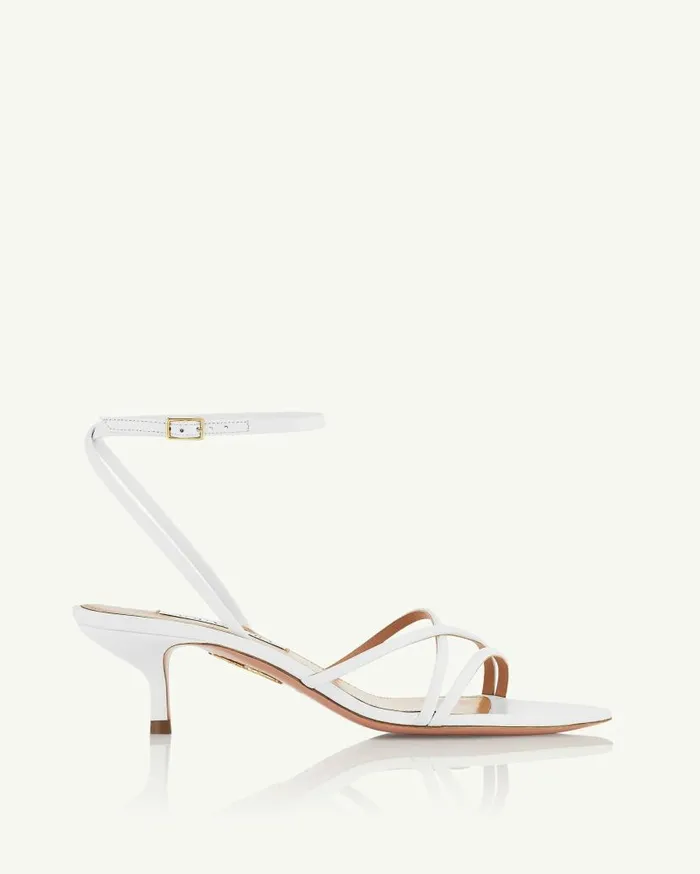 Roy Sandal 50 White Women Aquazzura Bridal Roy Sandal 50 White Women Aquazzura Bridal