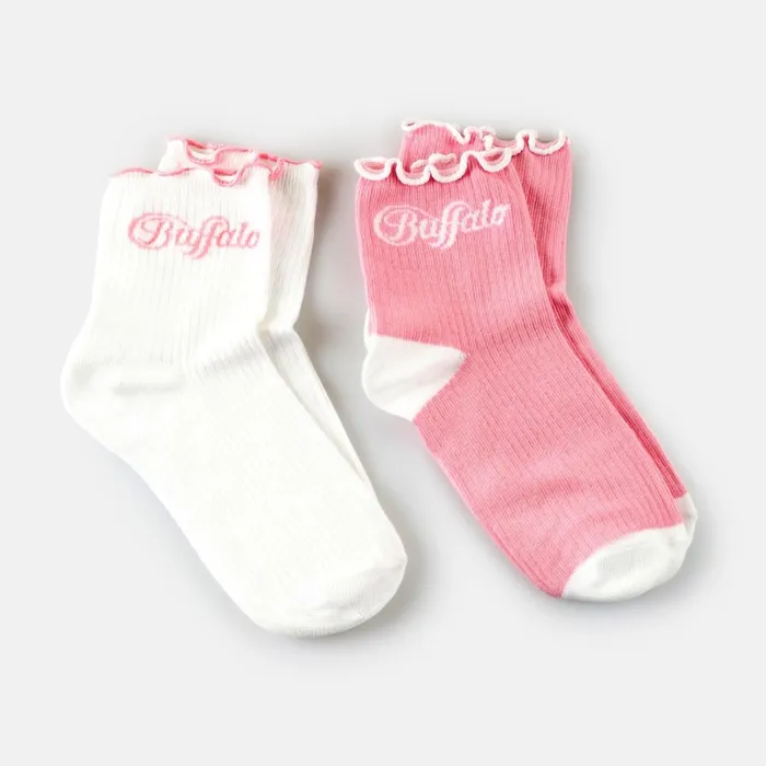 Ruffles Rib 2 Pack Ros Buffalo Socks