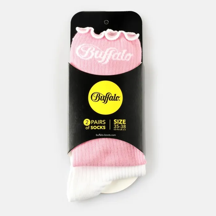 Ruffles Rib 2 Pack Ros Buffalo Socks Ruffles Rib 2 Pack Ros Buffalo Socks