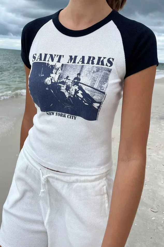 Saint Marks Top Women Brandy Melville Tops