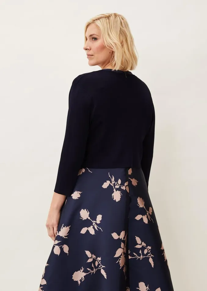 Salma Lightweight Knitted Jacket Navy Women Phase Eight Jackets