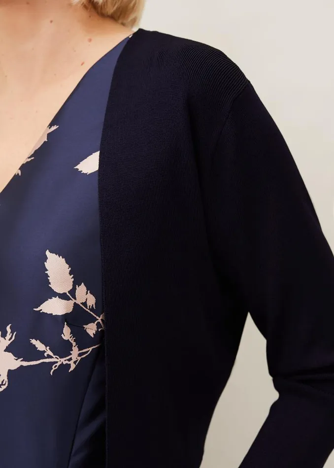Salma Lightweight Knitted Jacket Navy Women Phase Eight Jackets