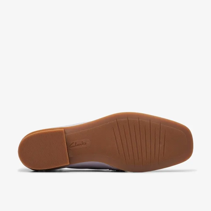 Sarafyna Iris Lilac Leather Women Clarks SlipOns