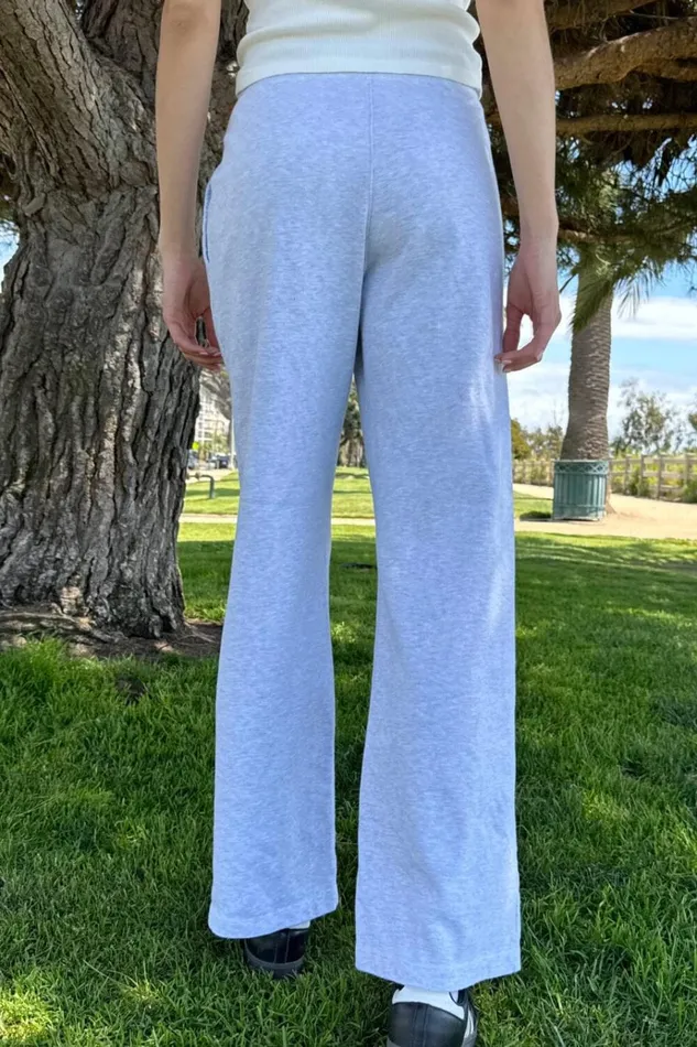 Sasha Sweatpants Silver Grey Women Brandy Melville Sweatpants and Sweatshirts