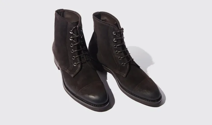 Scarosso Boots Men Paolo Brown Dark Brown 8211 Suede