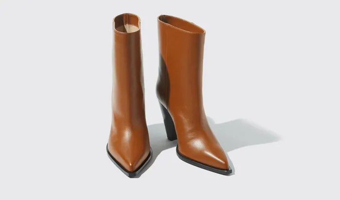 Scarosso Boots Women Emily Chestnut Chestnut 8211 Calf