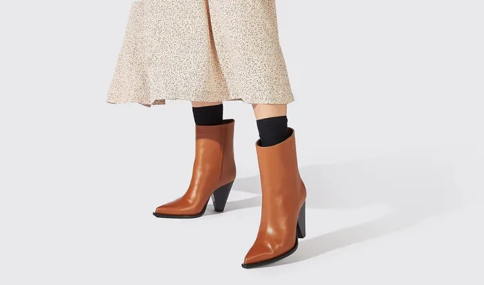 Scarosso Boots Women Emily Chestnut Chestnut 8211 Calf