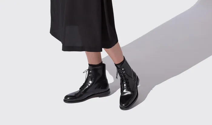 Scarosso Boots Women Eva Nera Black Calf