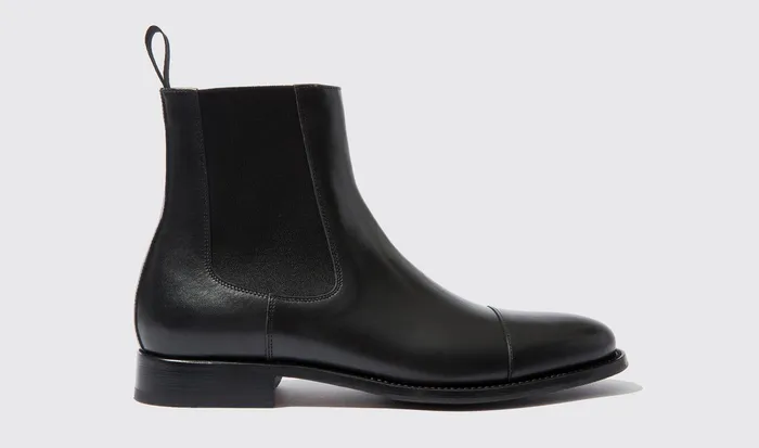 Scarosso Chelsea Boots Men Michelangelo Nero Black Calf