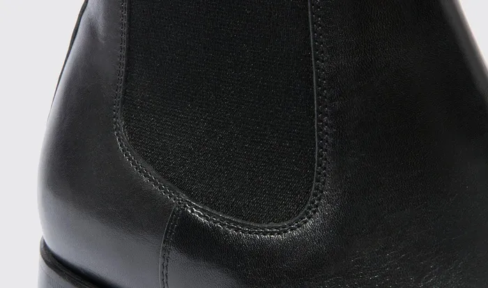 Scarosso Chelsea Boots Men Michelangelo Nero Black Calf